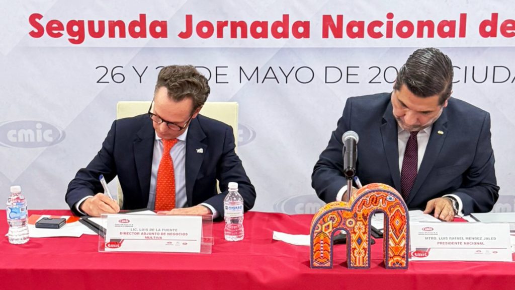 Representantes de Multiva y de CMIC se reunieron para sellar una nueva alianza en pro del desarrollo de la infraestructura en México.
